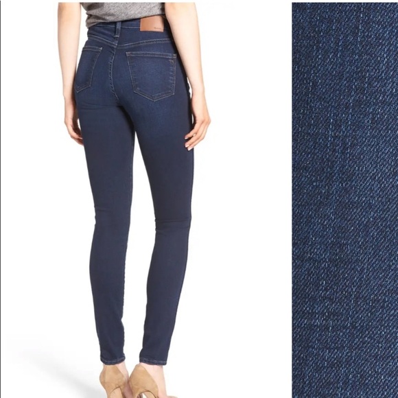 16. Madewell 10” High Rise Skinny Jeans in Hayes Wash - Picture 2 of 16